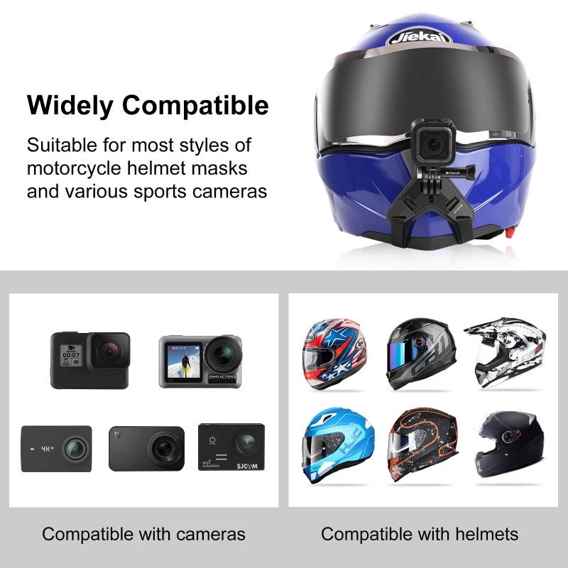 Support tête pour Caméra sportive GoPro avec bonnet ou sur un casque