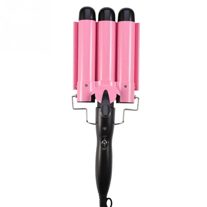 Hair Curling Iron Ceramic Triple Professional Triple Pipe Hair Curler Egg Roll Hair Styling Tools Hair Styler Wand Curler Irons - Цвет: 32mm