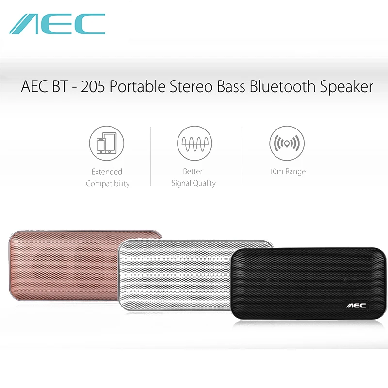 AEC BT 205 Bluetooth динамик портативный мини беспроводной стерео музыкальный плеер 2 1 + EDR