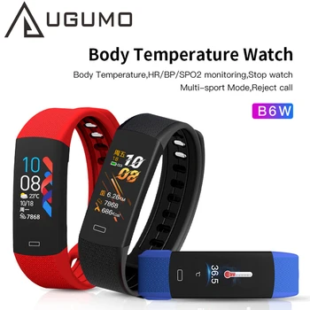 

UGUMO B6W Men Smart Watch Body Temperature Activity Fitness Tracker Sport Smartwatches Waterproof Blood Pressure Smart Bracelet