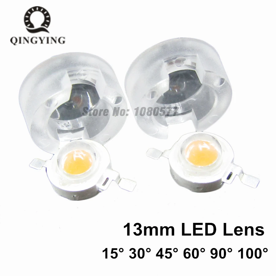 20 шт. 1 Вт 3 5 13 мм IR LED мини объектив 15 30 45 60 90 100 градусов не требуется держатель