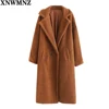 XNWMNZ Winter long Coat women elegant Teddy coats Stylish Female Thick Warm Cashmere Jacket Casual Girls Streetwear large sizes ► Photo 1/6