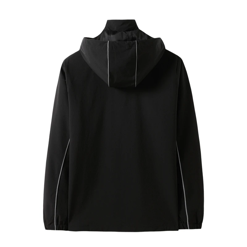 Новинка, большие размеры, 8xl, 7xl, 6xl, 5xl, осенняя Новая модная тонкая мужская куртка с капюшоном, тонкие куртки, брендовая повседневная куртка