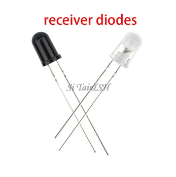 

25pairs 5mm 940nm LEDs 25pcs infrared emitter and 25pcs IR receiver diodes