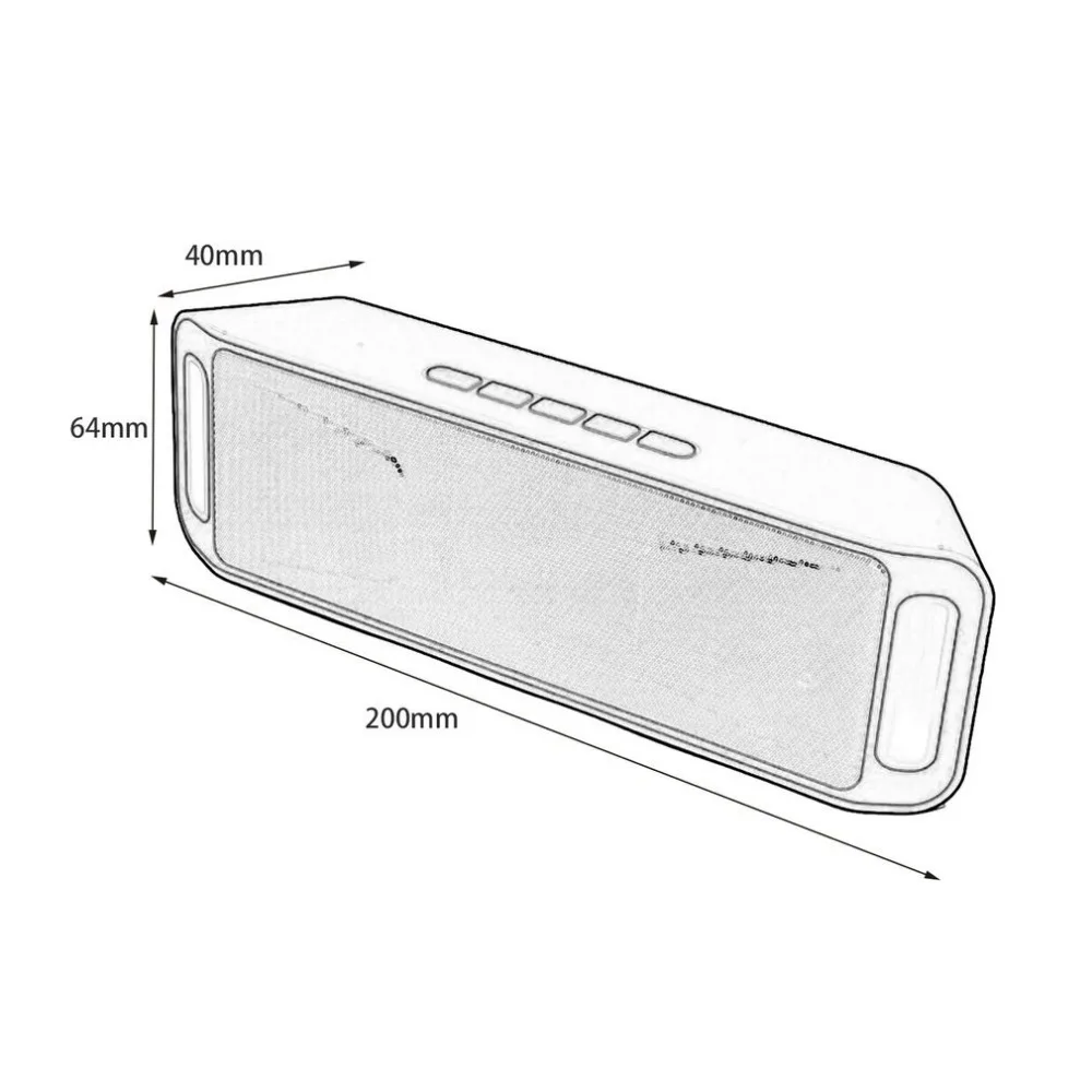 SC208 беспроводной динамик Bluetooth 4,0 стерео сабвуфер поддержка TF USB fm-радио Встроенный микрофон двойной бас звук динамик