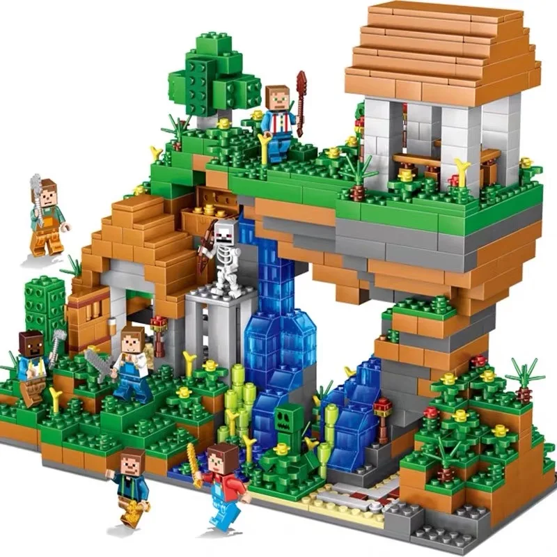 

2019 New Children's Building Blocks Toy Compatible City Legoing Minecrafted Square World Yosemite Falls Figures Bricks Best Gift