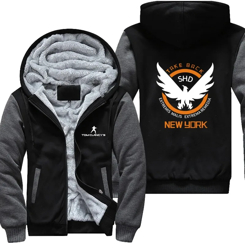 

New Tom Clancy's The Division Men's Women's Printing Pattern Thicken Fleece Hoodies Sweatshirts Free Shipping USA Size