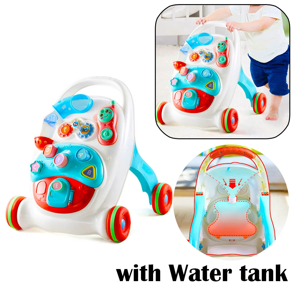 

Baby Walker with wheel car Toy Toddlers Baby First Step Multi-Function Trolley Walker Sit to Stand Musical Walker