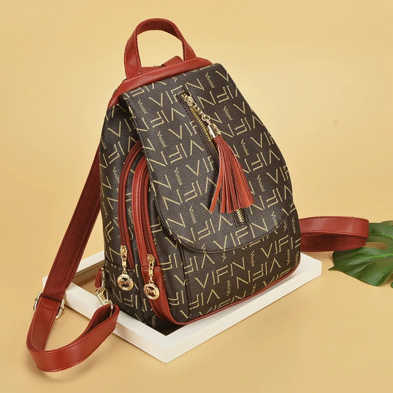 

Multi-functional Chest Bag Women's 2020 New Style Dual Purpose Backpack Wearable Fashion Europe And America Middle-aged Shoulder