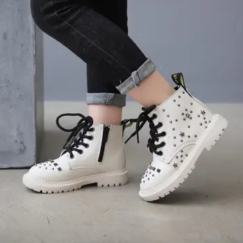 

Girls Martin Boots Shoes For Girls Children Warm Boot Fashion Soft Bottom Boys Girls Boots Non-slip Kids Sneakers