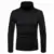 Мода Мужская Повседневная Slim Fit Базовая Водолазка Вязаный Свитер с Высоким Воротником Пуловер Мужской Двойной Воротник Осень зима Топы