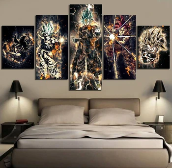 

Painting Full Round Drill DIY Diamond 5D Embroidery Handicraft Picture Wall Art Home Decor Dragon Ball Cross Super Saiyan Stitch