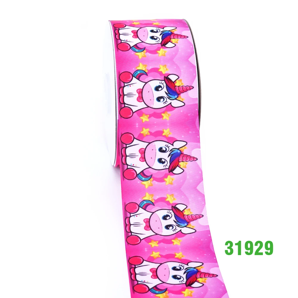 50 ярдов мультфильм напечатанный grosgrain ленты 31929 - Цвет: 31929