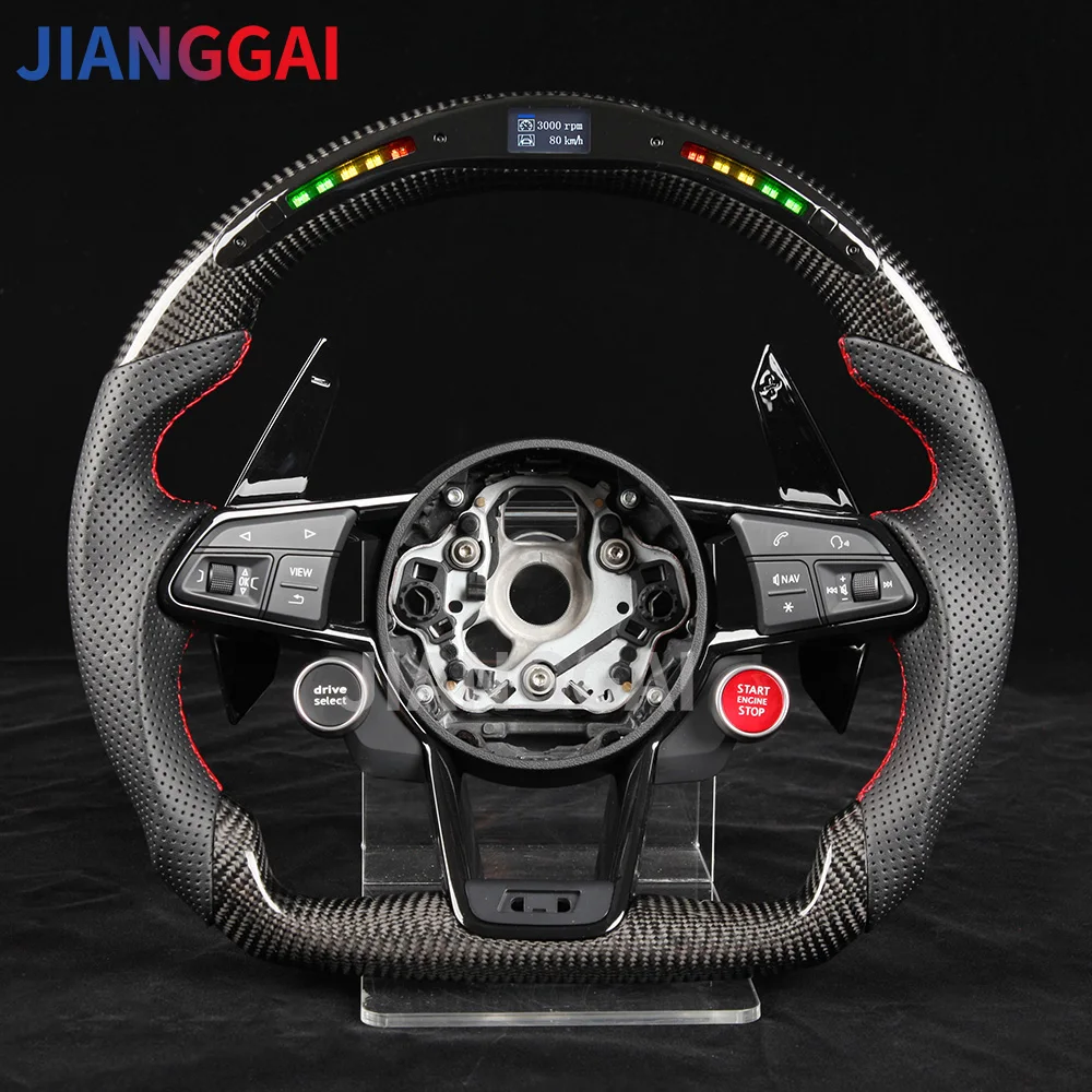 Автомобильное рулевое светодиодный о из углеродного волокна для Audi R8 TTS TT LED