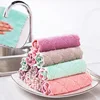 Micro Fiber Cleaning Cloth Rags Water Absorption Non-Stick Oil Washing Kitchen Towel Household Tools Cleaning Wiping Tools 3
