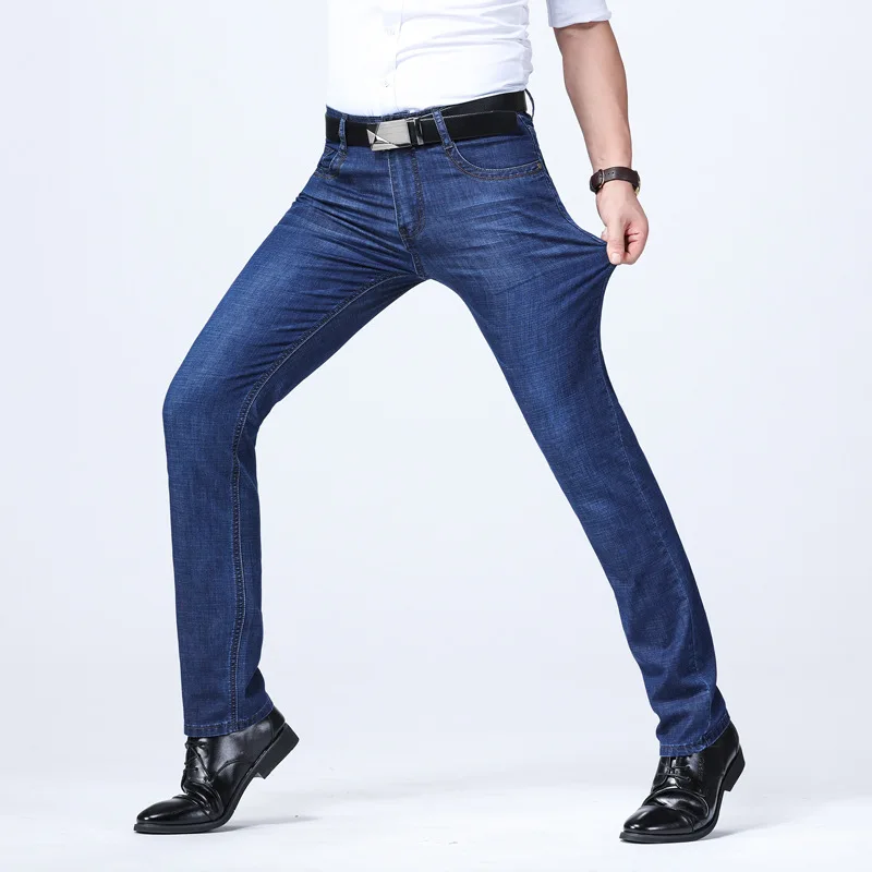 Manufacturers Direct Selling MEN'S Jeans Men Straight-Cut Loose And Plus-sized High-waisted Business Casual Pants Youth Men's Tr