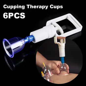 

6pcs/set Chinese Health care Medical Vacuum Body Cupping Therapy Cups Massage,body relaxation healthy message set