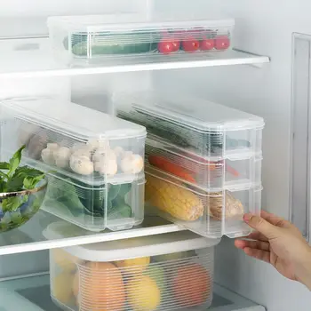 

Kitchen Transparent PP Storage Box Grains Beans Storage Contain Sealed Home Organizer Food Container Refrigerator Storage Boxes