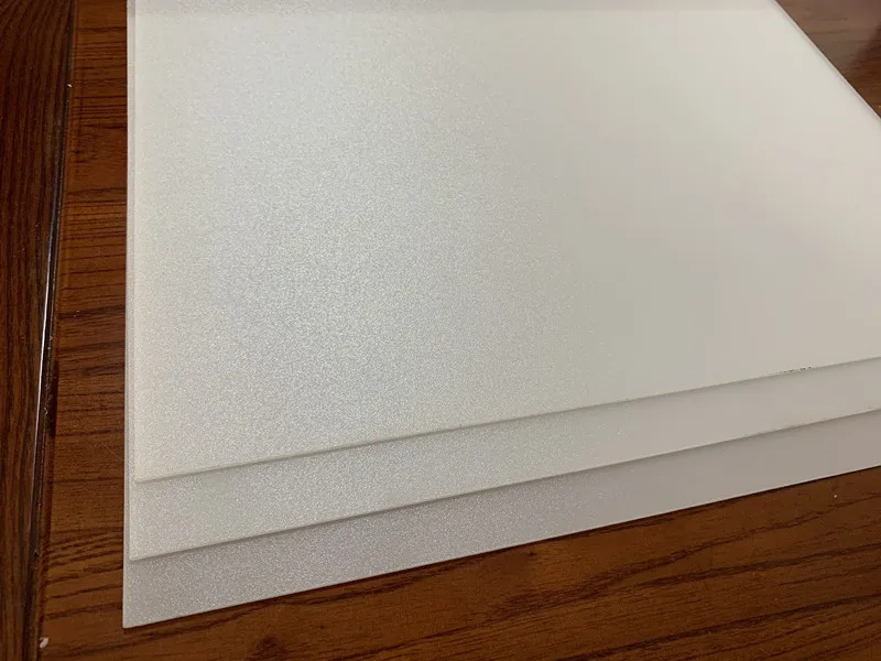 1.4x300x300mm Opal Frosted Cast Milky Double-sizes Acrylic PMMA Diffuser Sheet/Panel/Plate For Led Light Cover