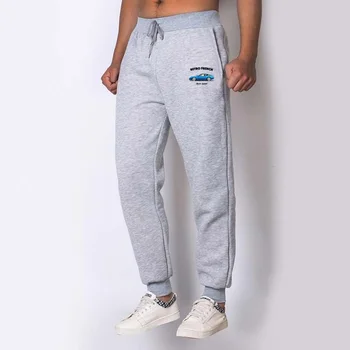 

Men Pants gyms youth Workout Trousers mens drawstring Elastic waist Sweatpants RETRO french classic car modified male Sportswear