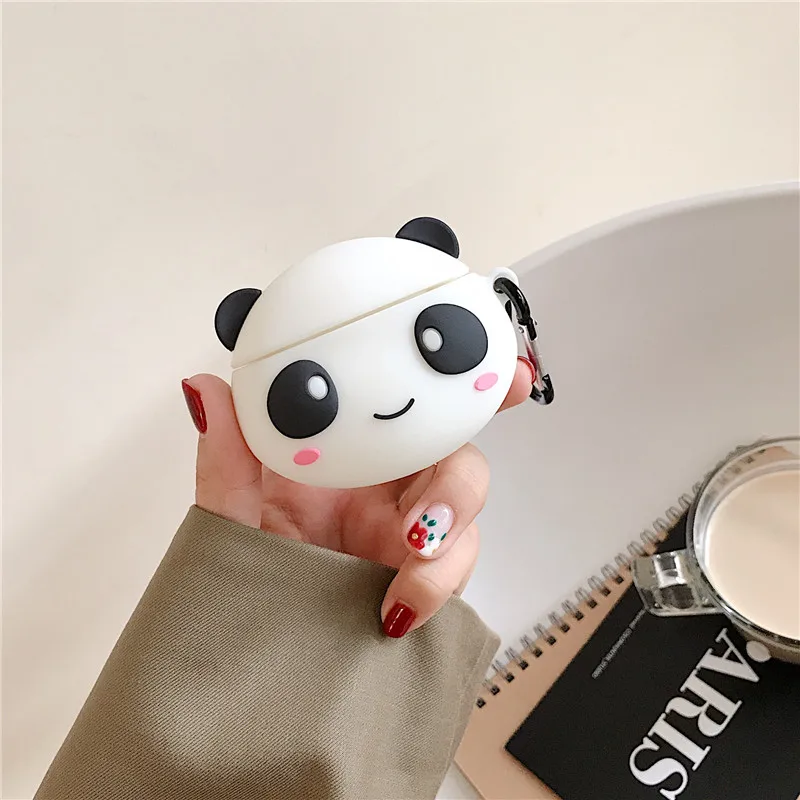 Style 2 Чехол с милой пандой для Apple Airpods, силиконовый чехол для наушников с рисунком из мультфильма, чехол для наушников Airpods, чехол для наушников - Цвет: Style 2