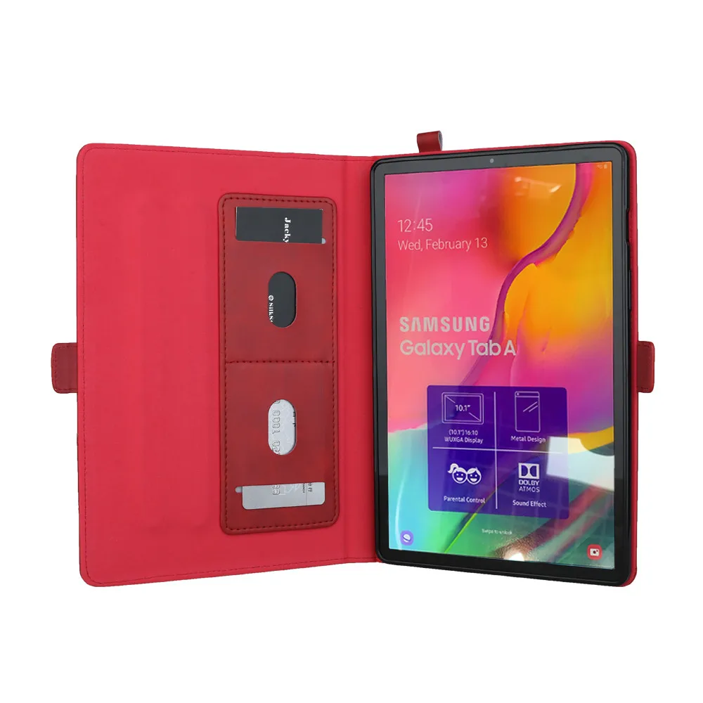 Для Samsung Galaxy Tab A 10,1 T510 T515 чехол смарт-кошелек с отделением для карт тонкий кожаный чехол с подставкой горячий# G20