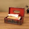 Retro Wooden Tissue Case for Home, Hotel Decorative Organizer, Rectangular Napkin Holder, Wooden Storage Box, Toilet and Kitchen 3