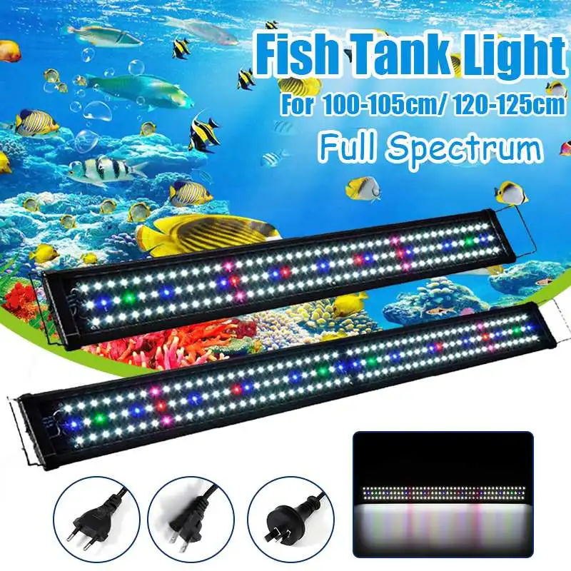 Сверхтонкий 156 светодиодный RGB аквариумный светильник ing 30 Вт полный спектр