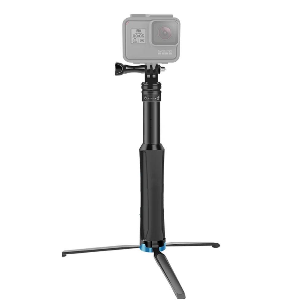 bundle2 2в1 штатив селфи палка для iPhone samrtphone складной монопод и мини штатив для gopro hero 8 7 Xiaomi Yi Osmo экшн-камера - Цвет: bundle2