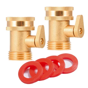 

Heavy Duty Pure Copper Hose Splitter Set with 2Pcs Single Way Heavy Duty Pure Copper Hose Splitter Garden Hose Connectors and 4P