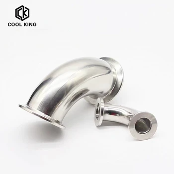 

Pipe OD 19mm-63mm Stainless Steel SS304 Sanitary 90 Degree Elbow Weld Ferrule fit 1.5"-2.5" Tri Clamp