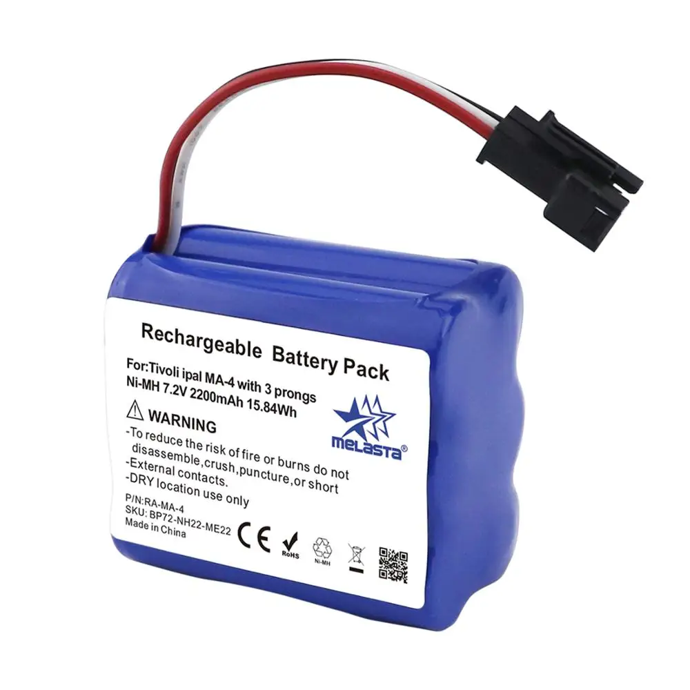 MELASTA 7 2 V 2200mAh NIMH аккумулятор для радио Tivoli iPal Radio MA 4 Teac BP R1 R2 и R3 с 3