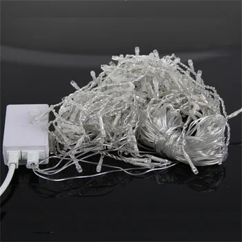 

99/204LED Icicle Curtain Fairy Light Indoor/Outdoor Window Christmas Wedding