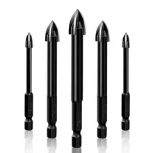 

1PCS 4-12mm Drill Bit Set Multifunctional Glass Ceramics Triangle Drill Bits Woodwroking tools Cross Hex Tile Marble Drill Bits