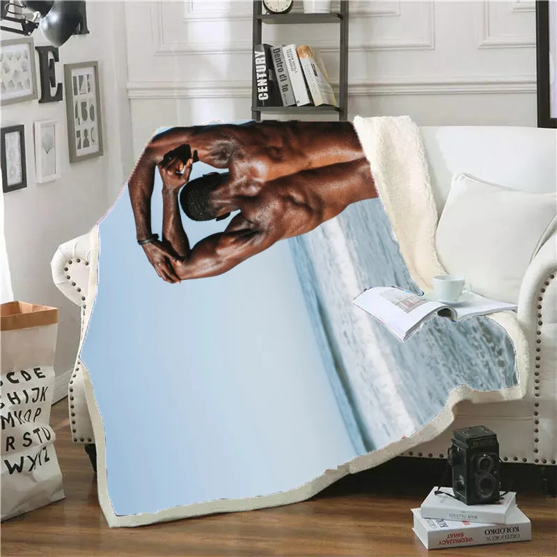 

Hot Selling！！！Handsome boy patterned home sofa blankets, bed quilts and outdoor wagon blankets for children, youth and adults