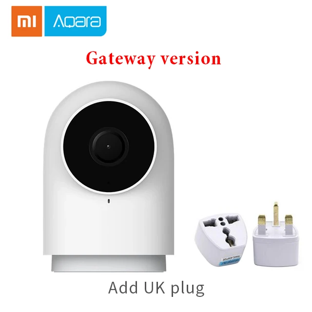 Xiaomi Aqara Hub Smart camera G2 датчик двери окна/человеческого тела умный дом Zero fire line настенный переключатель Zigbee беспроводное соединение - Цвет: G2 Add UK