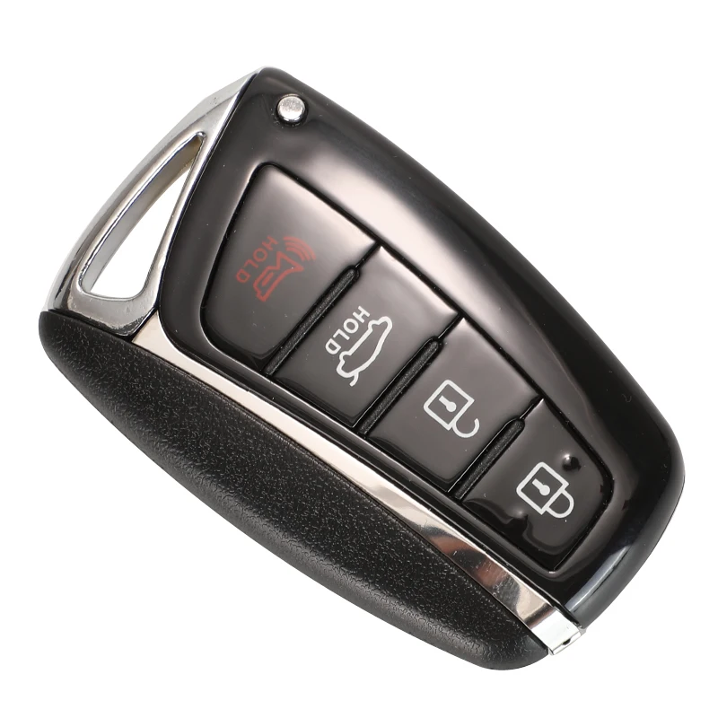 Jinyuqin умный Автомобильный ключ оболочки для hyundai Genesis 2013- Santa Fe Equus Azera IX45 дистанционный брелок 3/4 кнопки - Количество кнопок: 4 Button