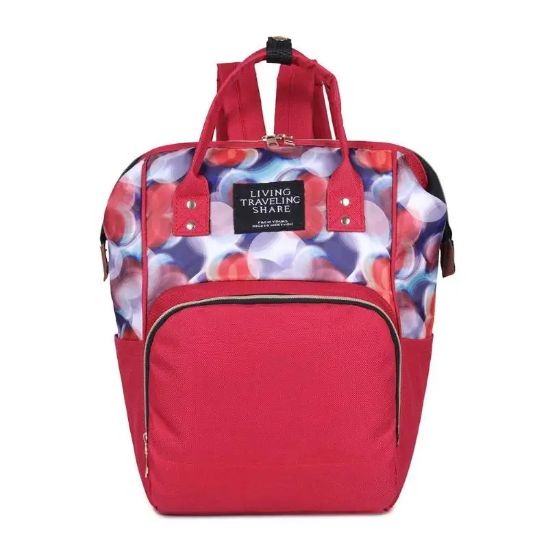 Модная, для детских подгузников Сумка с несколькими карманами туристический рюкзак для женщин Оксфорд сумки Для женщин большой Ёмкость подгузник кормящих сумка через плечо - Цвет: 11