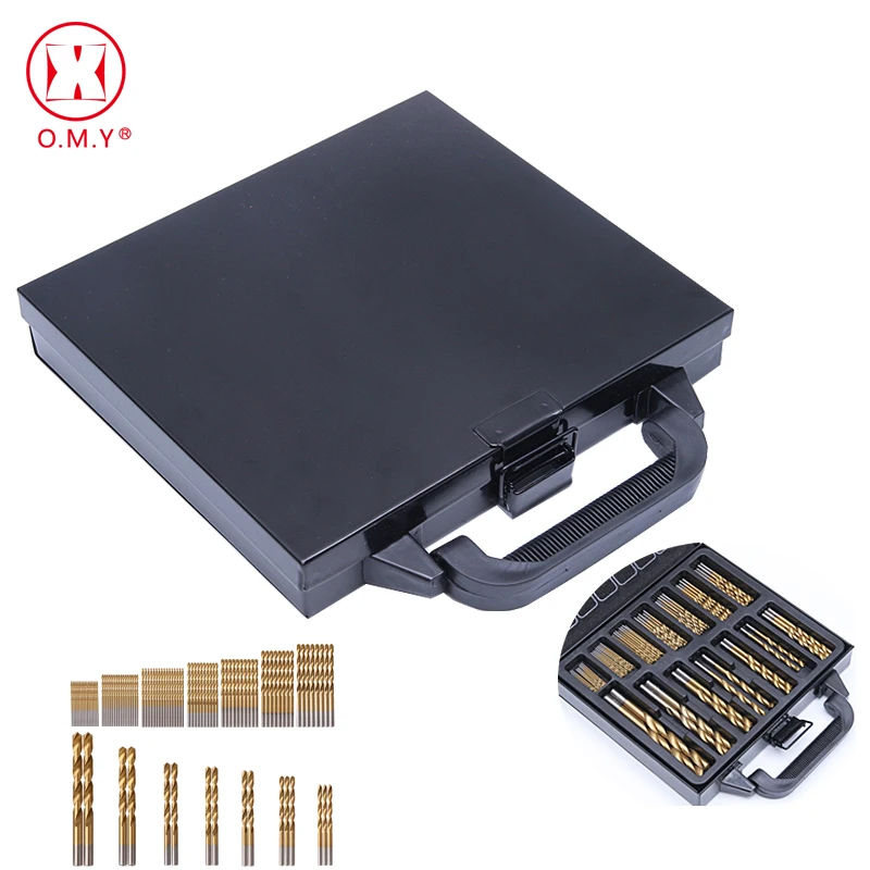 

99pcs/Set Twist Drill Bit Set Saw Set HSS High Steel Titanium Coated Drill Woodworking Tool 1.5-10mm For Cordless Screwdriver