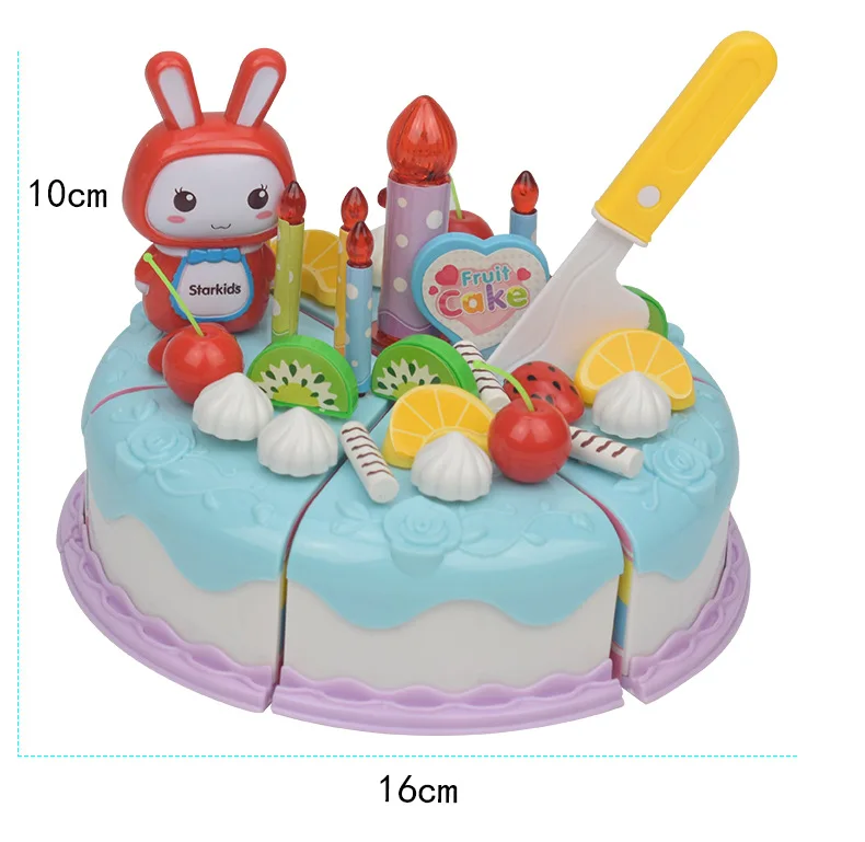 Детская модель, кухонный торт на день рождения, сердечная игрушка, фруктовая огранка, сделай сам, игровой домик, креативная развивающая