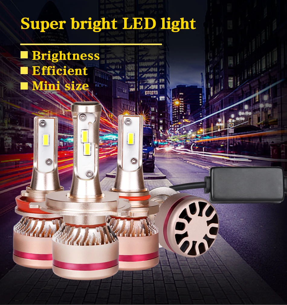 2X H8 Fog Light HB3 HB4 9005 9006 H4 H7 Turbo LED lamps H4 Led Car LED Motorcycle Bulbs H4 H7 Led Headlight Car Accessories 12V