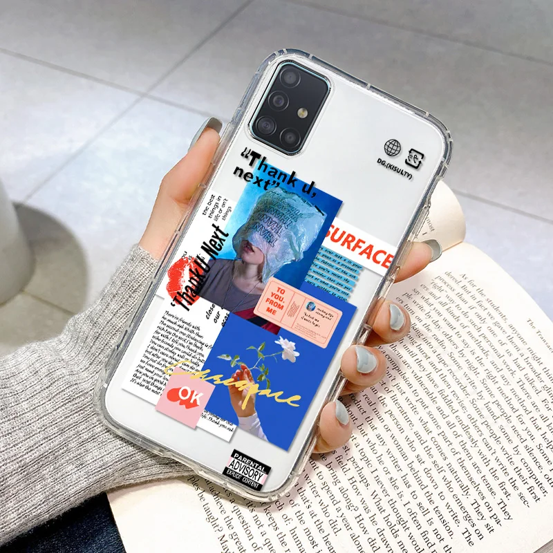 For Samsung Galaxy A51 Case Silicone Clear Funda On Samsung A51 4G 5G Protective Case Soft Coque Galaxy A 51 Shockproof Bumper samsung cases cute Cases For Samsung