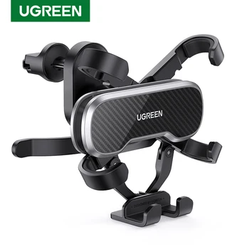 

UGREEN Car Phone Holder With Hook Gravity Car Mobile Phone Holder Air Vent Mount Stand Cell Phone Holder For iPhone Xiaomi