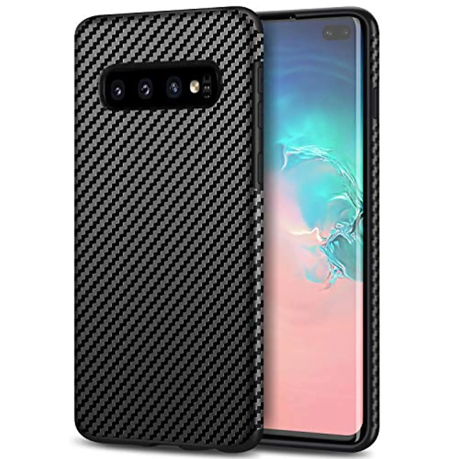 

Carbon Fiber Leather Silicone Case for Samsung Galaxy S10 Plus S10E S9 S8 Note 10 Pro 9 8 A6 A7 J4 J6 J8 2018 Cover Soft Caso