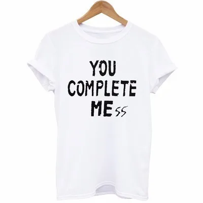 Новая летняя футболка с надписью You Complete Mess Me 5SOS Five 5 Seconds Of Summer Футболка женская одежда Luke Hemmings