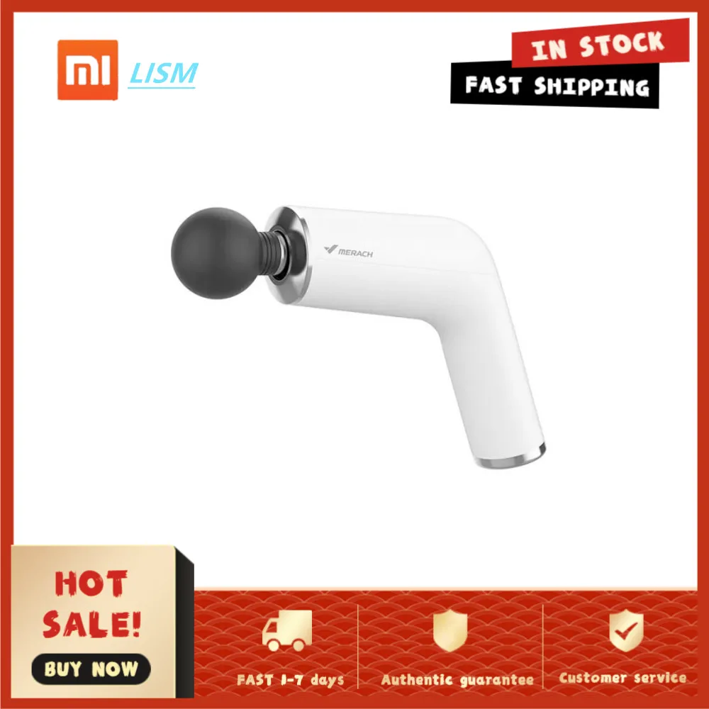 

Xiaomi Massage Gun NEX Foot Leg Hand Back Slimming Shaping Noise Reduction Design with Portable Bag 4 Heads Slimming Shaping