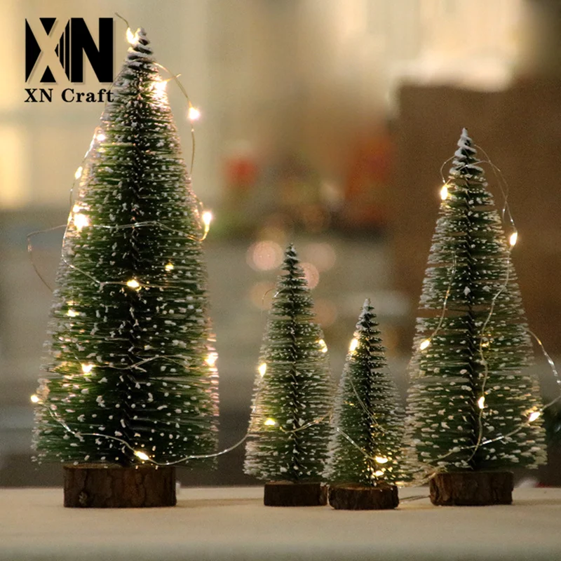 Цветная легкая мини-елка маленькое Рождественское дерево Настольный набор