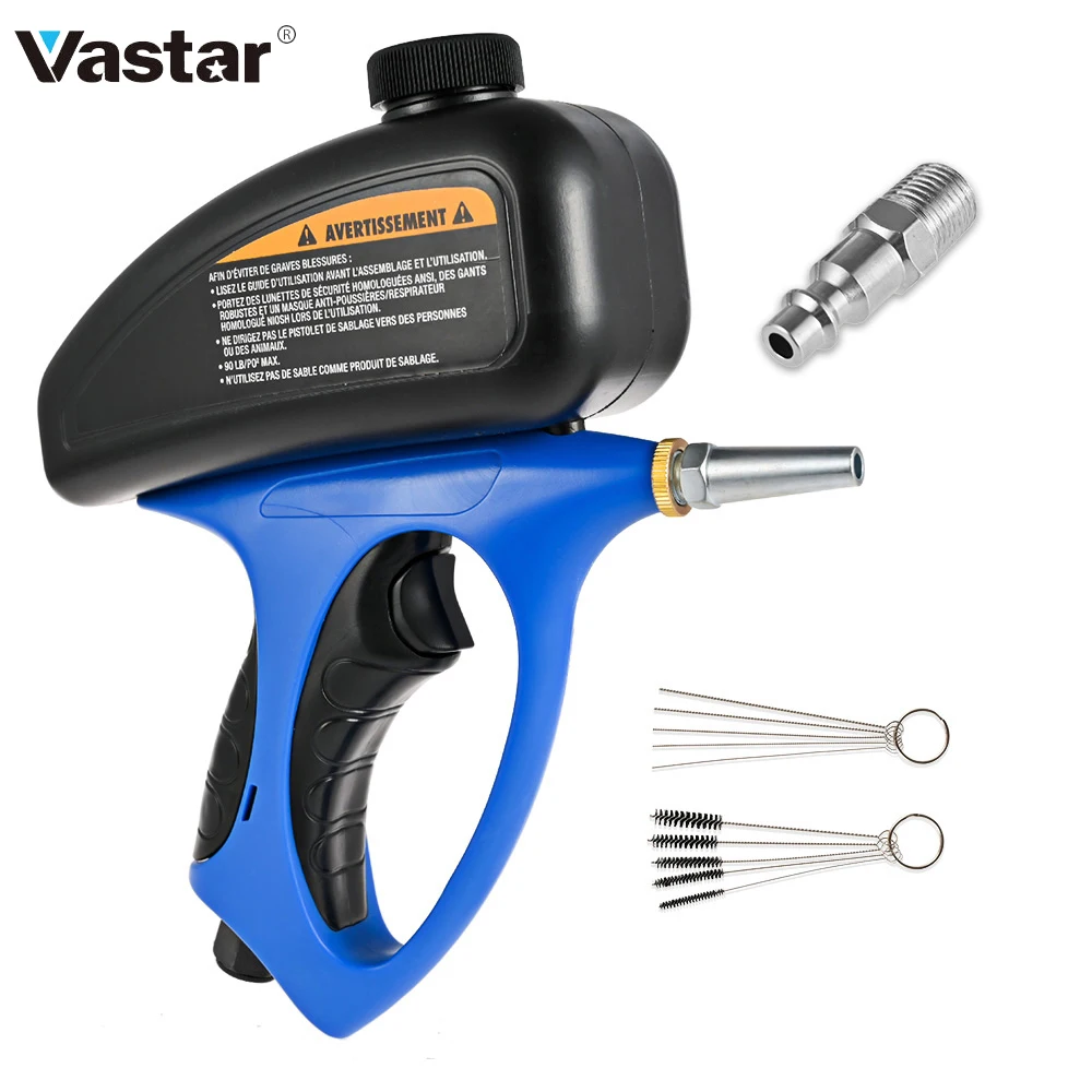 Pneumatic-Sand-Blasting-Machine Glass Nozzle Anti-Rust Handheld with Small Tombstone