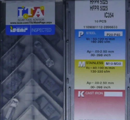 ISCAR 10 шт. карбидные вставки HFPR 5025 IC354
