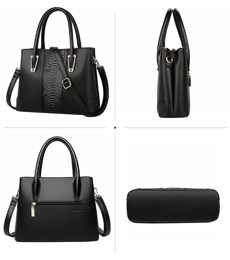 Роскошные сумки женские сумки дизайнерские коровья кожа сумочка крокодил сумка на плечо женские ручные сумки черные сумки-шопперы для женщин
